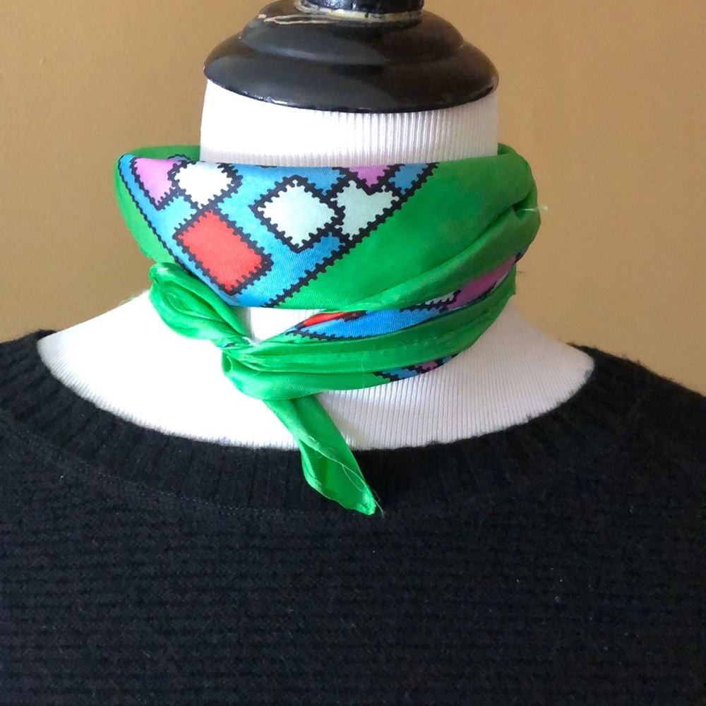 βSoldβ. Vintage 80βs Graphic COLOR BLOCKS Primary Colors - Picture 5 of 8